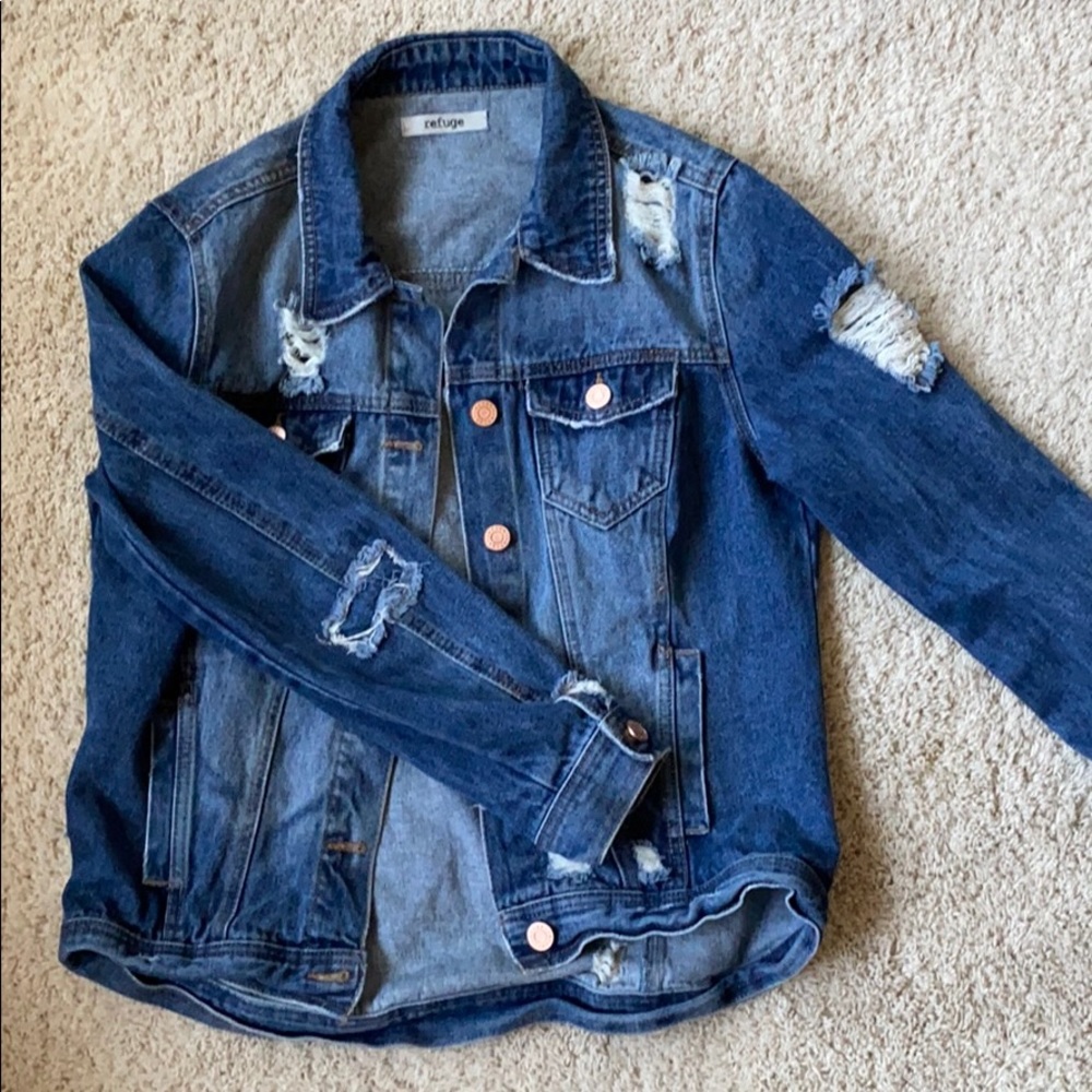 Oversized denim jacket